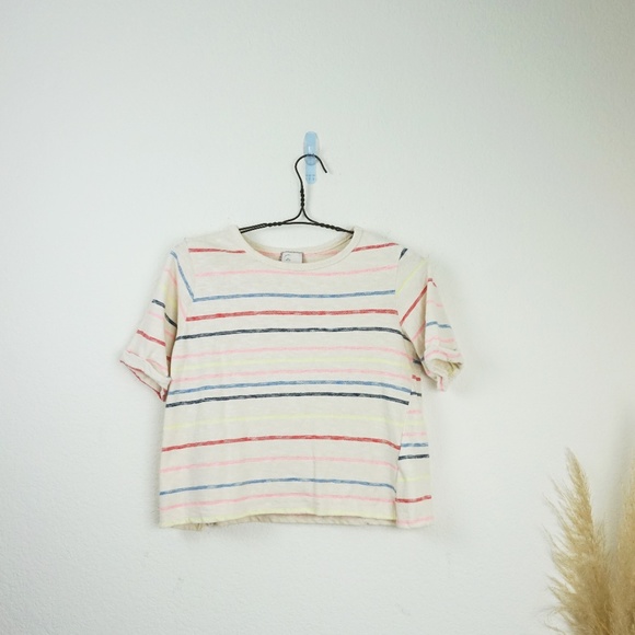 Anthropologie Tops - Anthropologie Postmark rainbow striped t-shirt Anthropologie Tops - Anthropologie Postmark rainbow striped t-shirt